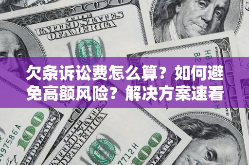 武汉欠条诉讼费怎么算？如何避免高额风险？解决方案速看！